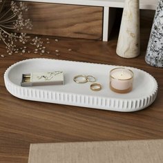Подставка для украшений MUSKO, 11х2.4х26 см, , белый