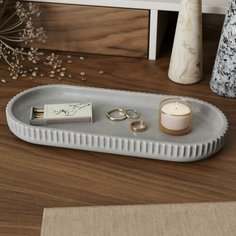 Подставка для украшений MUSKO, 11х2.4х26 см, , серый