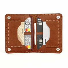Портмоне Yuzhanini Goods, фактура гладкая, коричневый