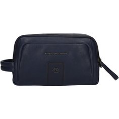 Косметичка PIQUADRO, 13х15х25 см, , синий