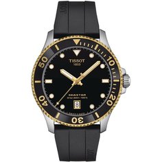 Наручные часы TISSOT, черный/золотой
