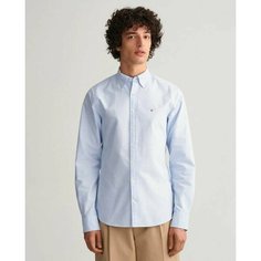 Рубашка GANT, размер XL, capri blue
