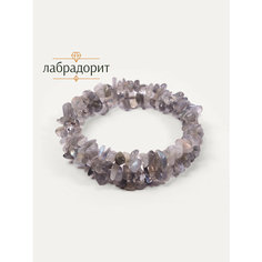 Жесткий браслет BL Jewelry, лабрадор, 1 шт., размер 19 см, диаметр 6 см, серый