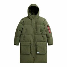 Пуховик ALPHA INDUSTRIES, размер M, зеленый