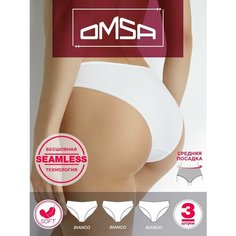 Трусы Omsa, комплект из 3 шт., размер 44(S), bianco