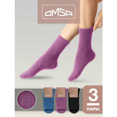 Носки Omsa OMSA COMFORT, комплект, 3 пары, размер 39-41, мультиколор