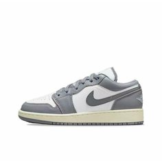 Кроссовки NIKE Air Jordan 1 Low, полнота G (EU)/ на среднюю и широкую стопу, размер 5.5 US/38 EU, серый