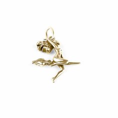 Подвеска Sirius Jewelry, серебро, 925 проба, золочение, размер 2.5 см., золотистый