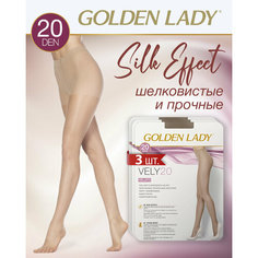Колготки Golden Lady Vely, 20 den, 3 шт., размер 3, melon