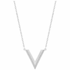 Колье SWAROVSKI, кристаллы Swarovski, серебристый