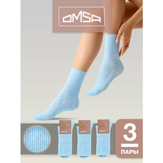 Носки Omsa OMSA COMFORT, комплект, 3 пары, размер 35/38, blu chiaro