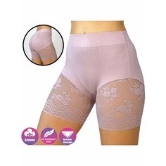 Трусы Панталоны с кружевом от натирания, размер ONE SIZE, фиолетовый H&C Style