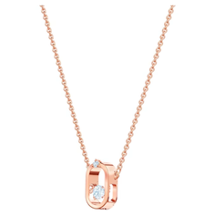 Колье SWAROVSKI, кристаллы Swarovski, длина 38 см, белый/золотистый