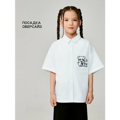 Школьная блуза Acoola, размер 122, белый