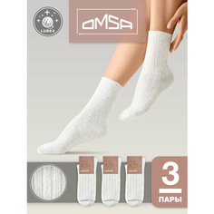 Носки Omsa OMSA COMFORT, комплект, 3 пары, размер 35/38, слоновая кость