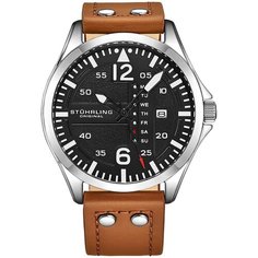 Наручные часы STUHRLING Aviator, коричневый