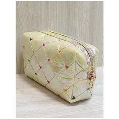 Косметичка Crystel Eden, 6х11х18 см, , кремовый