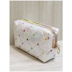 Косметичка Crystel Eden, 6х11х18 см, , белый