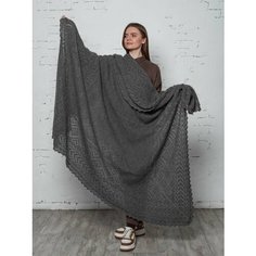 Шаль Легендарные Пуховые Платки для женщин,170х170 см, серый