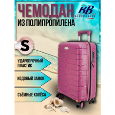 Чемодан BLEZERBLIK, 55 л, размер M, малиновый