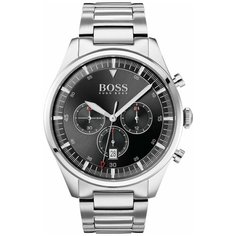 Наручные часы BOSS BLACK Pionner, серебристый/черный