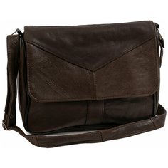 Сумка кросс-боди , фактура гладкая, темно-коричневый Unvers Leather Istanbul