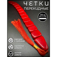 Жесткий браслет, 1 шт., размер 25 см, размер one size, диаметр 10 см, красный Нет бренда