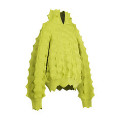 Худи MADFRENZY Spiked Knit, размер L, , лайм