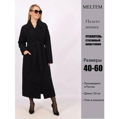 Пальто meltem, размер 60, черный