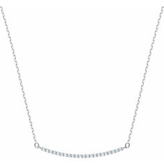 Колье SWAROVSKI, кристаллы Swarovski, длина 38 см, серебристый