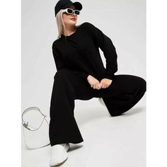 Брюки палаццо ALERAN, размер 50, черный/черный