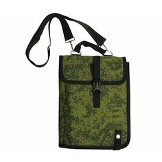 Сумка планшет КОМБАТ-ПОЛИГОН, фактура гладкая, зеленый