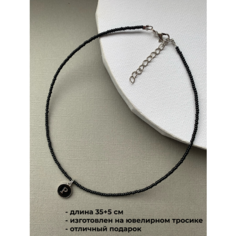 Чокер SIDORINA SOFIA ACCESSORIES, бисер, длина 35 см, черный