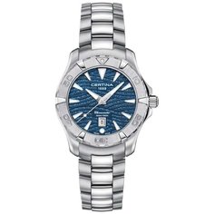 Наручные часы Certina Aqua, серебряный