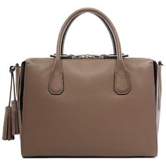 Сумка тоут ELEGANZZA, фактура тиснение, гладкая, бархатистая, светло-коричневый