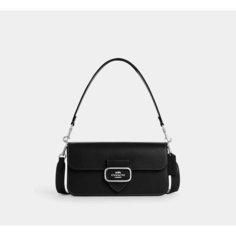 Сумка кросс-боди Coach, фактура гладкая, черный