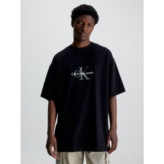 Футболка CALVIN KLEIN ARCHIVAL MONOLOGO TE, размер S, CK BLACK