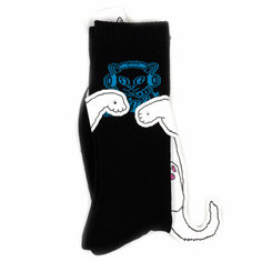 Носки RIPNDIP Носки с котом Лордом Нермалом Kawaii Nerm - Black, размер Универсальный, черный, синий