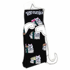 Носки RIPNDIP Носки с котом Лордом Нермалом Ripndip Socks -Sushi Nerm - Black, размер Универсальный, черный, белый