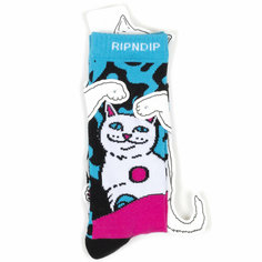 Носки RIPNDIP Носки с котом Лордом Нермалом Psychedelic - Multi, размер Универсальный, мультиколор