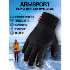 Перчатки ARMSPORT Зима-демисезон для мужчин, размер L, черный