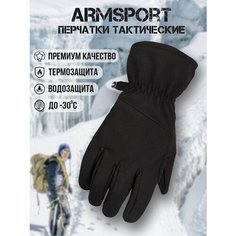 Перчатки ARMSPORT Зима-демисезон для мужчин, размер L, черный