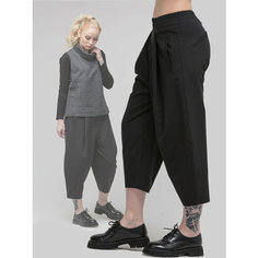 Брюки багги LK urban dress, размер 44, черный, черный матовый