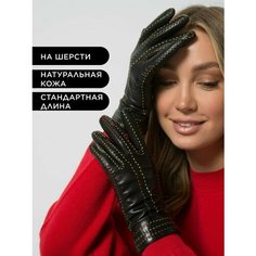 Перчатки Farella для женщин, размер 6.5, черный