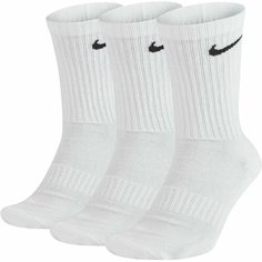 Носки NIKE Everyday Cushion Crew Socks, комплект, 3 пары, размер M, белый