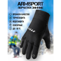 Перчатки ARMSPORT Зима-демисезон для мужчин, размер М, черный