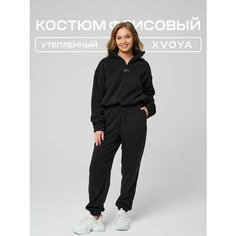 Костюм спортивный XVOYA, размер 46, чёрный