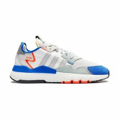 Кроссовки adidas NITE JOGGER, полнота 10 (RU)/ на широкую стопу, размер T35, серый/белый/синий
