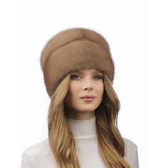 Шапка SeMi fur для женщин, размер 56-57, пастель