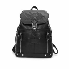 Рюкзак торба Kalinovskaya, фактура гладкая, черный (black)